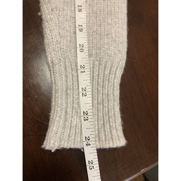 Banana Republic M Alpaca Merino Wool Ruffle Knit Sweater Winter - Picture 7 of 8